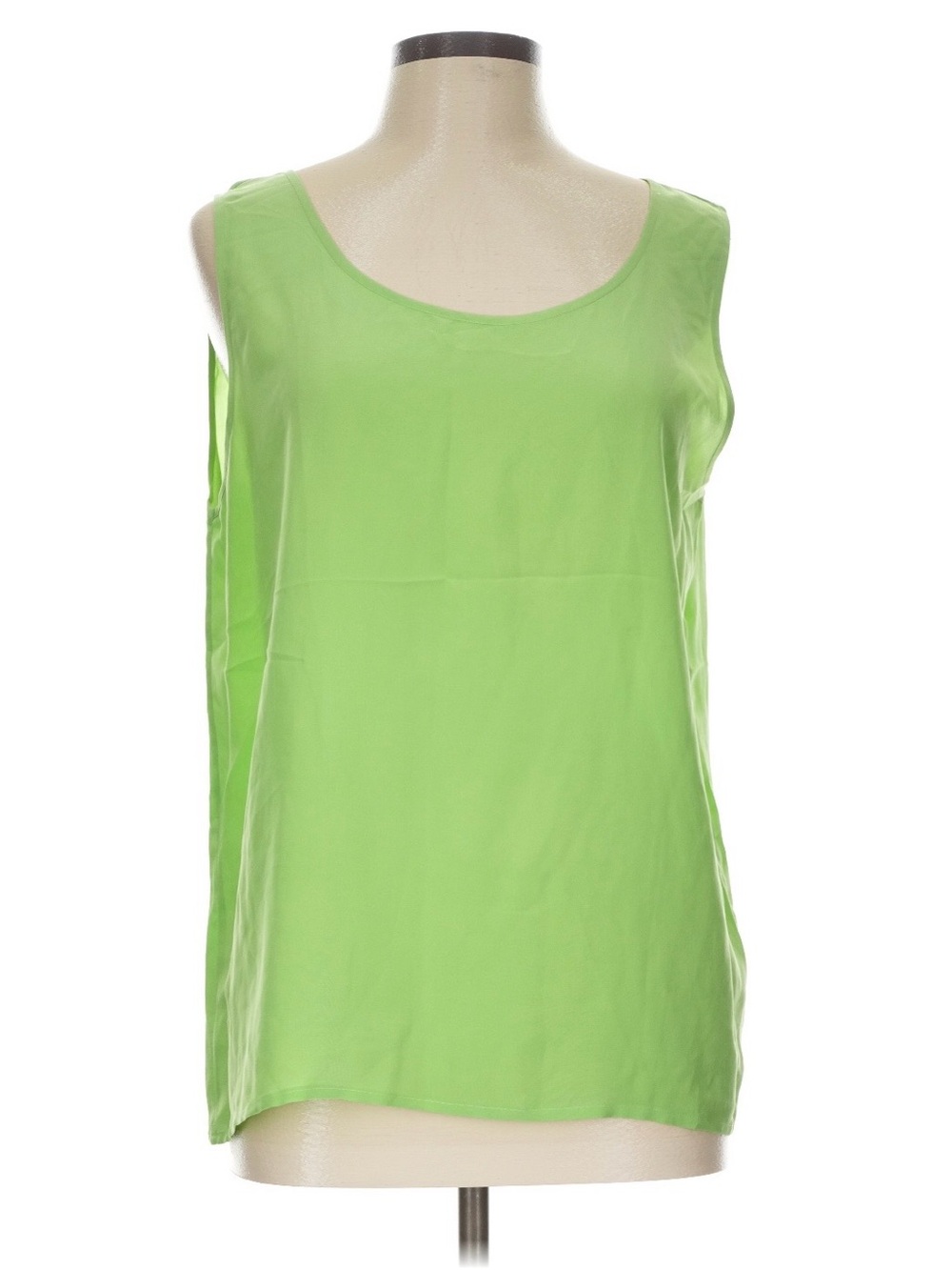 SALE!! 100% Silk light green tank top by Silk Wave